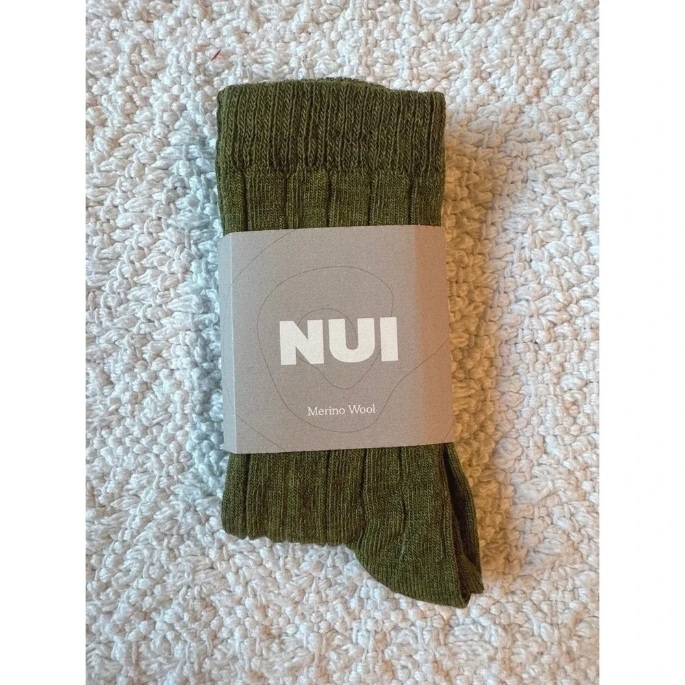 NUI Organics Nature Sock Grass Green 2/3y